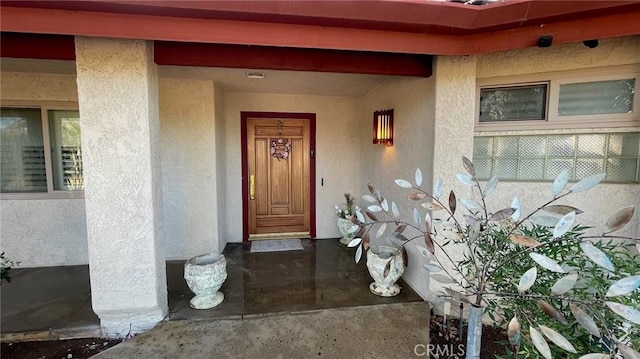 25105 Via Von Batsch, Moreno Valley, CA 92557 - entrance to property with stucco siding