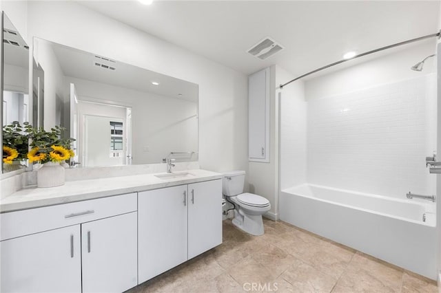 2526 Nolita, Irvine, CA 92612 - bathroom with vanity, bathtub / shower combination, and recessed lighting