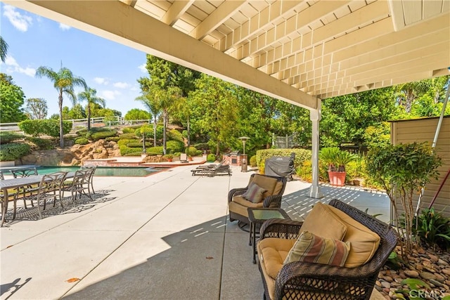 31148 Kahwea Rd, Temecula, CA 92591 - view of patio / terrace with an outdoor pool