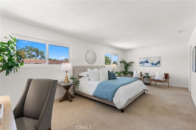 11338 Grand Manan Dr, Cypress, CA 90630 - bedroom with light carpet and a textured ceiling