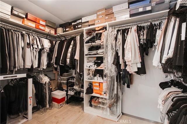 13632 Valerio St Unit 2, Van Nuys, CA 91405 - walk in closet with wood finished floors