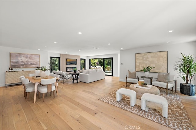 31842 Paseo Cielo, San Juan Capistrano, CA 92675 - dining room featuring recessed lighting and light wood-type flooring