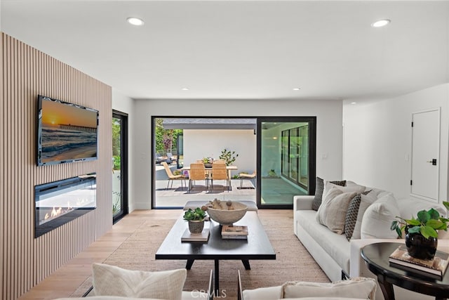 31842 Paseo Cielo, San Juan Capistrano, CA 92675 - living room with light wood finished floors and recessed lighting