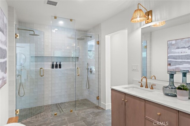 31842 Paseo Cielo, San Juan Capistrano, CA 92675 - bathroom with vanity and a stall shower