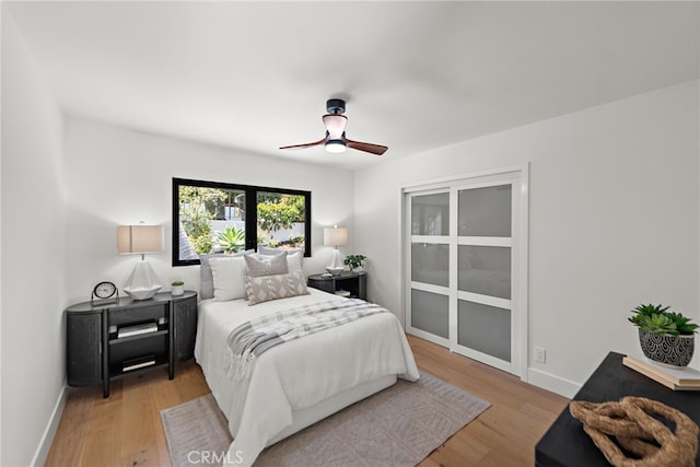 31842 Paseo Cielo, San Juan Capistrano, CA 92675 - bedroom with light wood finished floors and a ceiling fan
