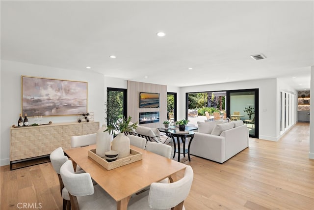 31842 Paseo Cielo, San Juan Capistrano, CA 92675 - dining area with light wood-style floors, healthy amount of natural light, and recessed lighting