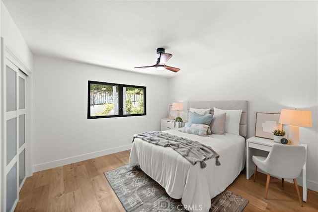 31842 Paseo Cielo, San Juan Capistrano, CA 92675 - bedroom with ceiling fan and light wood finished floors