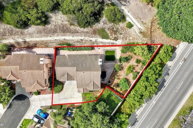 339 Diamante Way, Oceanside, CA 92056 - aerial view of property and surrounding area featuring property boundaries highlighted