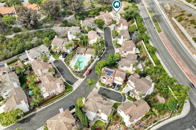 339 Diamante Way, Oceanside, CA 92056 - aerial view of property and surrounding area with nearby suburban area and a pool area