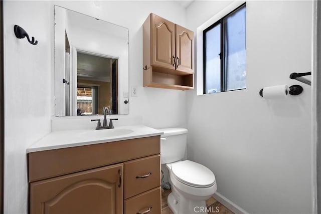 2818 Renegade Ave, Bakersfield, CA 93306 - half bathroom featuring toilet and vanity