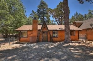 721 Riverside Ave, Sugarloaf, CA 92386 - view of front of house featuring a chimney
