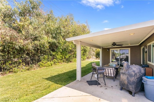 5731 Camino Real, Riverside, CA 92509 - view of patio featuring a ceiling fan