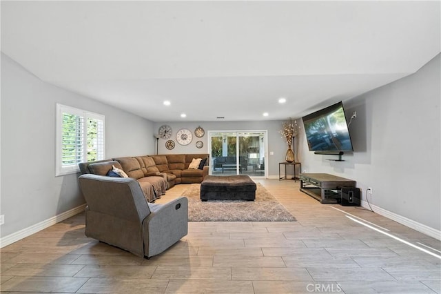 1817 Balboa Way, Upland, CA 91784 - living area with wood finish floors and recessed lighting