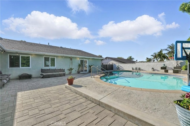 1817 Balboa Way, Upland, CA 91784 - view of swimming pool with a patio area and a fenced backyard