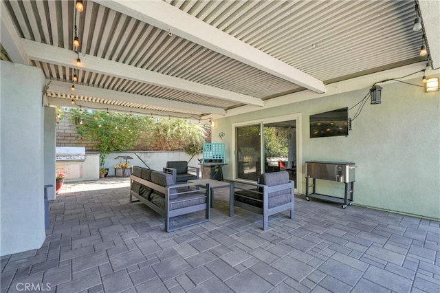 1817 Balboa Way, Upland, CA 91784 - view of patio / terrace featuring a grill and outdoor lounge area