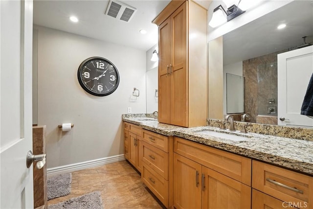1817 Balboa Way, Upland, CA 91784 - bathroom featuring double vanity and recessed lighting