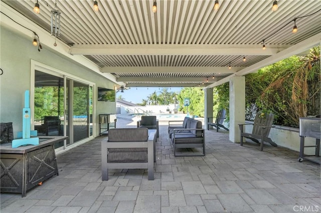 1817 Balboa Way, Upland, CA 91784 - view of patio / terrace featuring an outdoor hangout area and an outdoor pool