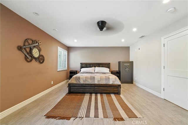 1817 Balboa Way, Upland, CA 91784 - bedroom with light wood-type flooring and recessed lighting