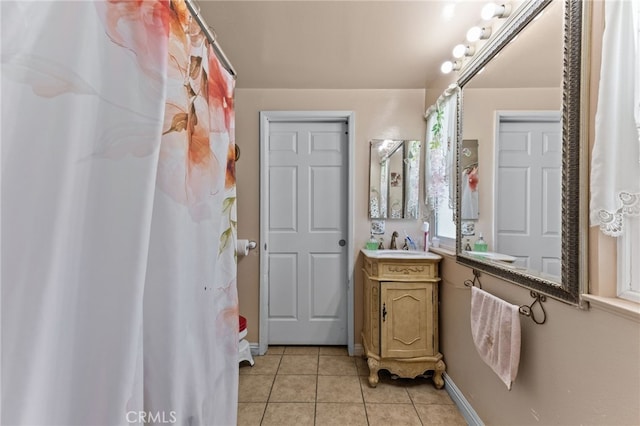19121 Galatina St, Rowland Heights, CA 91748 - bathroom featuring vanity and tile patterned flooring