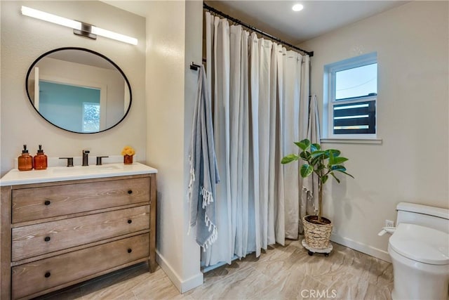 21018 Yankee Valley Rd, Hidden Valley Lake, CA 95467 - bathroom featuring vanity and a shower with shower curtain