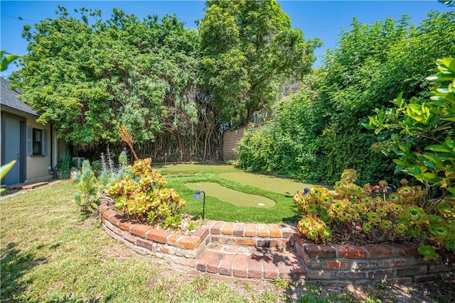 1911 Pepper Dr, Altadena, CA 91001 - view of yard featuring a putting area