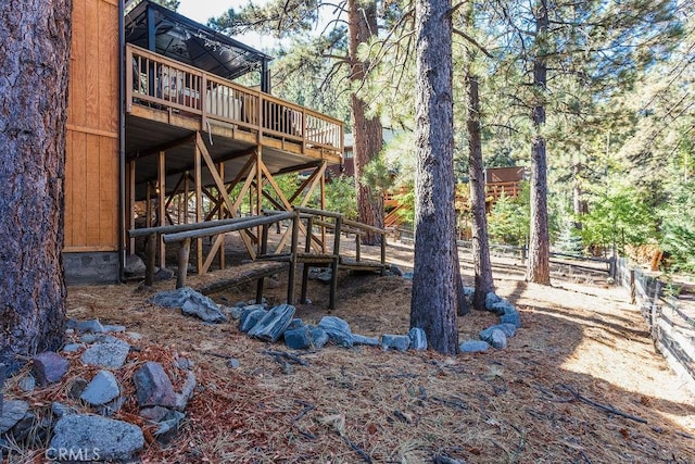1613 Lassen Way, Pine Mountain Club, CA 93222 - view of yard featuring a wooden deck