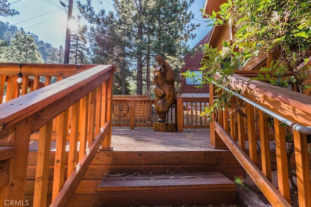 1613 Lassen Way, Pine Mountain Club, CA 93222 - view of wooden deck