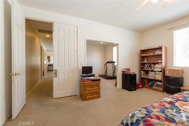 2207 Rockrose St, Palmdale, CA 93551 - bedroom with light carpet and an office area