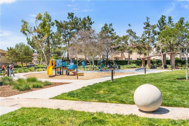 6585 Youngstown St, Chino, CA 91710 - communal playground featuring a lawn
