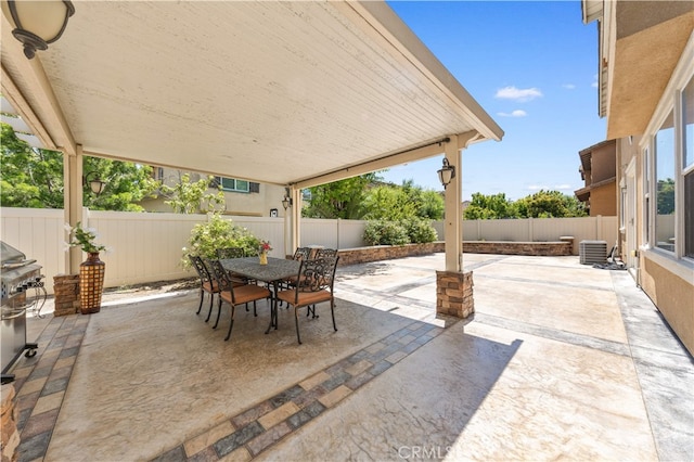 6585 Youngstown St, Chino, CA 91710 - fenced backyard featuring a patio area and outdoor dining space