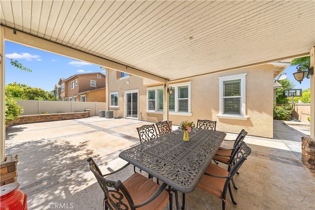 6585 Youngstown St, Chino, CA 91710 - fenced backyard featuring a patio and outdoor dining area
