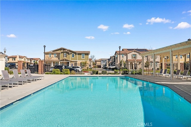 6585 Youngstown St, Chino, CA 91710 - community pool featuring a residential view and a patio area