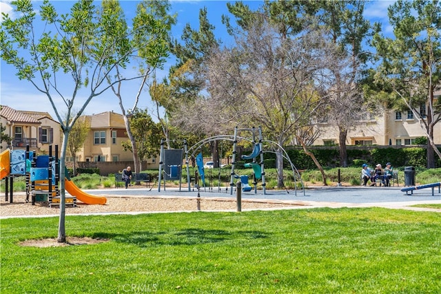 6585 Youngstown St, Chino, CA 91710 - community jungle gym featuring a lawn