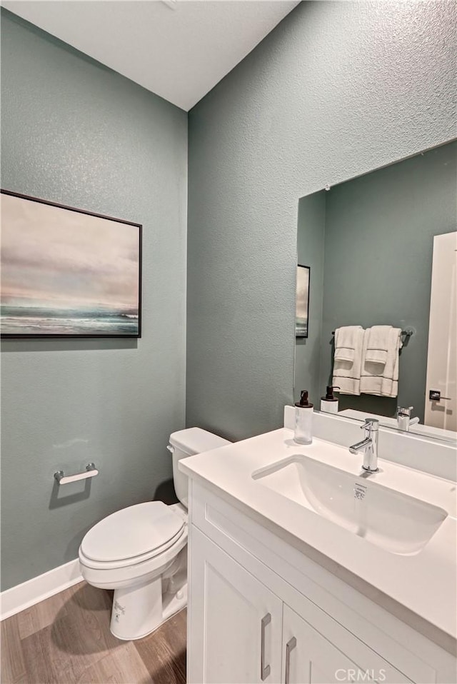 17148 Kent St, Hesperia, CA 92345 - half bathroom with wood finished floors and vanity