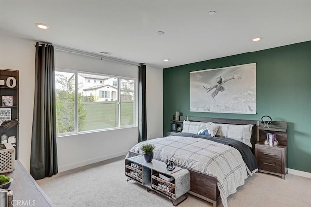 17148 Kent St, Hesperia, CA 92345 - bedroom with carpet floors and recessed lighting