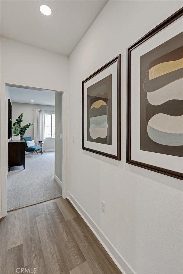 17148 Kent St, Hesperia, CA 92345 - corridor with wood finished floors and baseboards