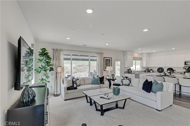 17148 Kent St, Hesperia, CA 92345 - living room with plenty of natural light and recessed lighting