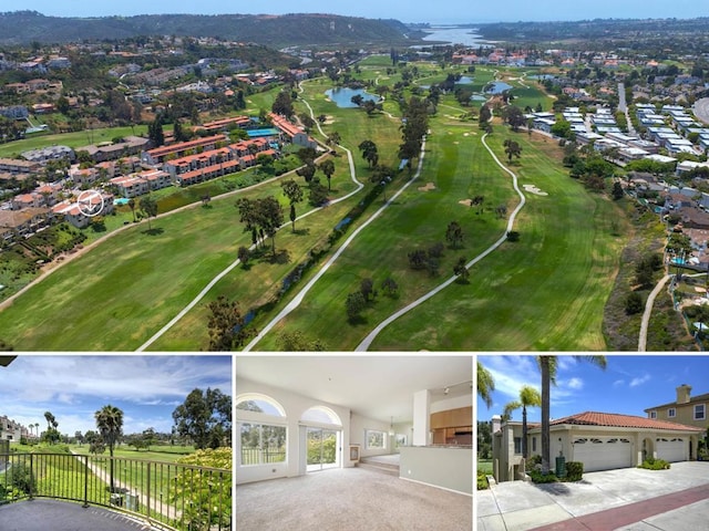 2532 Navarra Dr Unit A, Carlsbad, CA 92009 - aerial view of residential area with a golf club and a nearby body of water