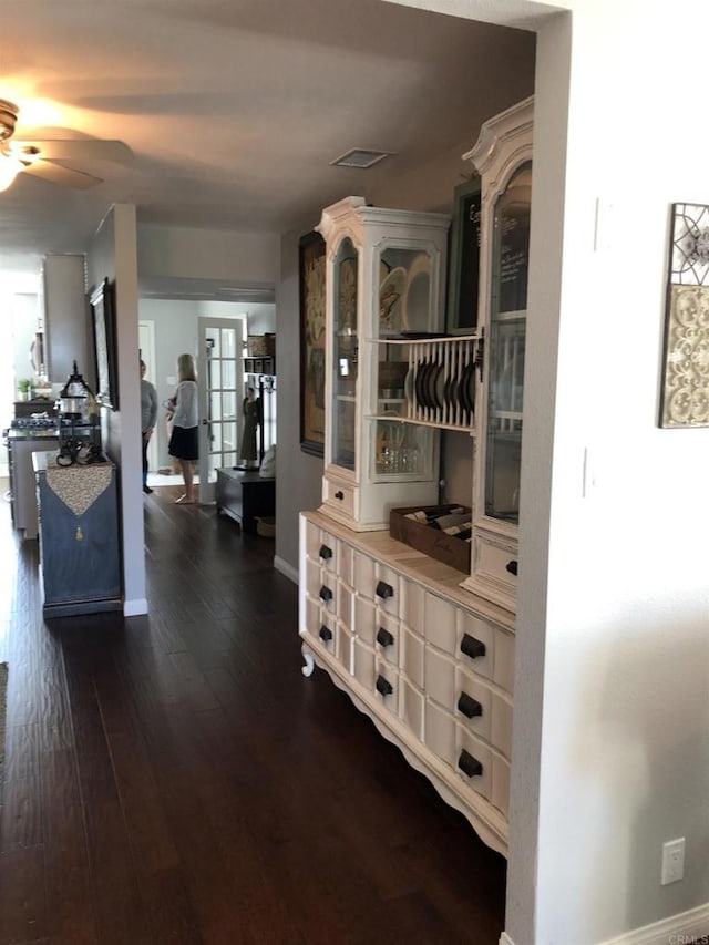 3732 Mira Pacific Dr, Oceanside, CA 92056 - hall with baseboards and dark wood-type flooring
