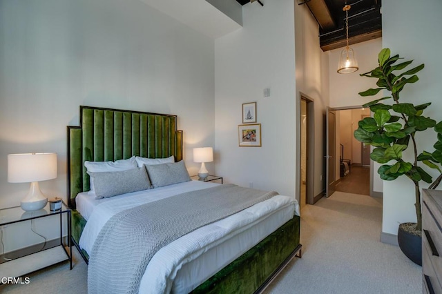 820 Mission St Unit 208, South Pasadena, CA 91030 - carpeted bedroom featuring a towering ceiling