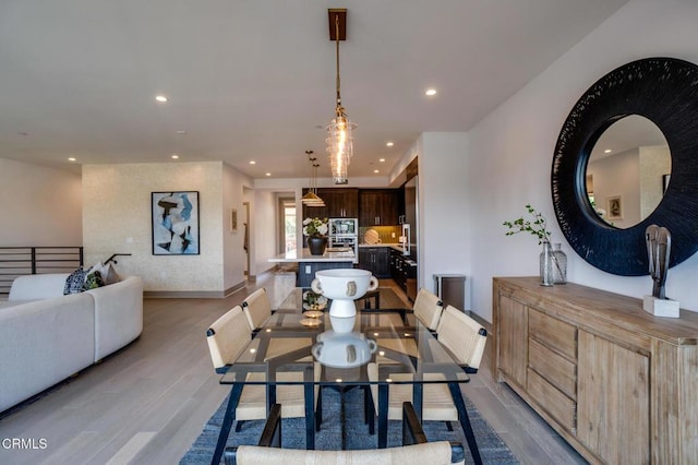 820 Mission St Unit 208, South Pasadena, CA 91030 - dining area featuring light wood-type flooring and recessed lighting