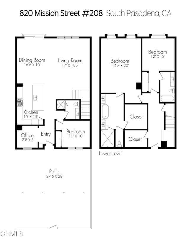 820 Mission St Unit 208, South Pasadena, CA 91030 - view of home floor plan