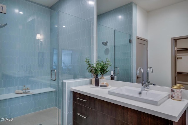 820 Mission St Unit 208, South Pasadena, CA 91030 - bathroom featuring vanity and a stall shower