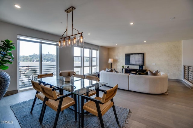 820 Mission St Unit 208, South Pasadena, CA 91030 - dining area with wood finished floors and recessed lighting
