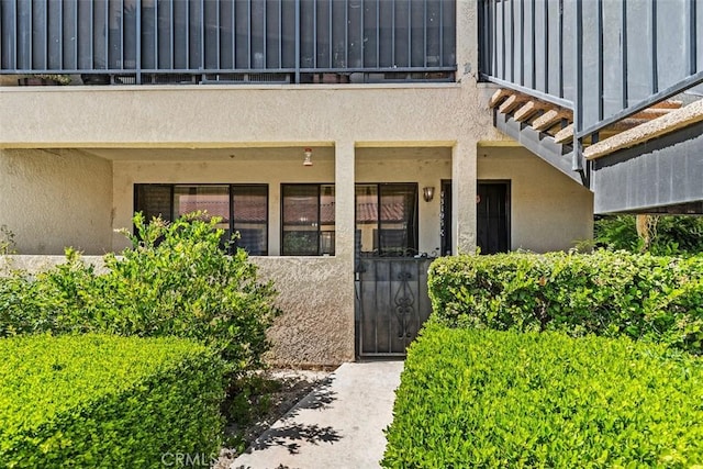 43195 Andrade Ave Unit K, Hemet, CA 92544 - view of exterior entry with stucco siding