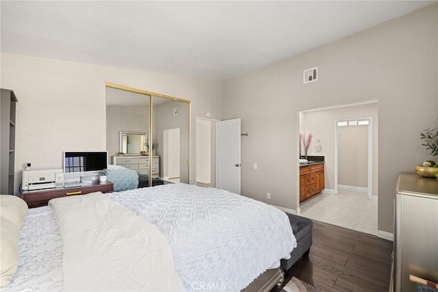 439 Acaso Dr, Walnut, CA 91789 - bedroom featuring dark wood-style floors and a closet