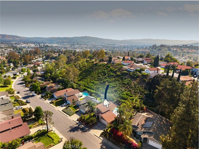 439 Acaso Dr, Walnut, CA 91789 - aerial perspective of suburban area featuring a mountainous background