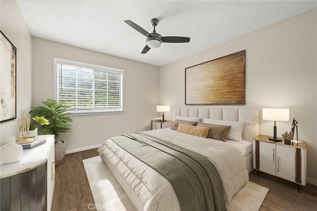 439 Acaso Dr, Walnut, CA 91789 - bedroom featuring wood finished floors and ceiling fan