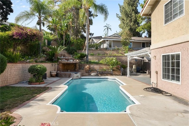 439 Acaso Dr, Walnut, CA 91789 - view of pool with a fenced backyard, a patio, and a pergola