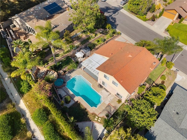 439 Acaso Dr, Walnut, CA 91789 - bird's eye view of a pool area